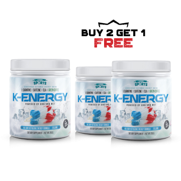 Black Friday Yummy Sports K-Energy 30 Servings Buy Two Get One Free