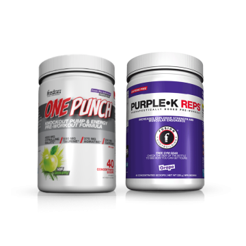 Fusion One Punch 40 Servings + Purple K Reps 40 Servings Combo