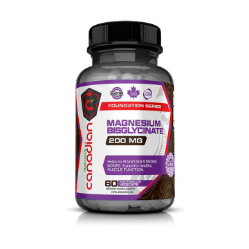Naturally Canaddian Magnesium Bisglycinate 60 Capsules