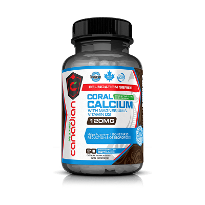 Naturally Canadian Coral Calcium w/ Magnesium & Vitamin D 60 Capsules