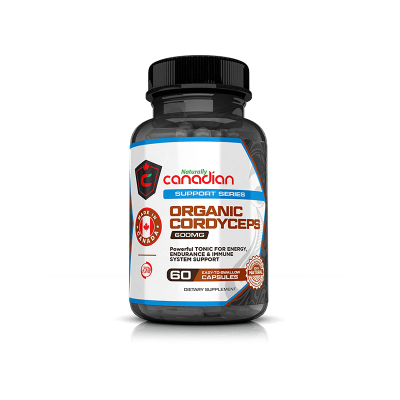 Naturally Canadian Cordyceps 600mg 60 Capsules